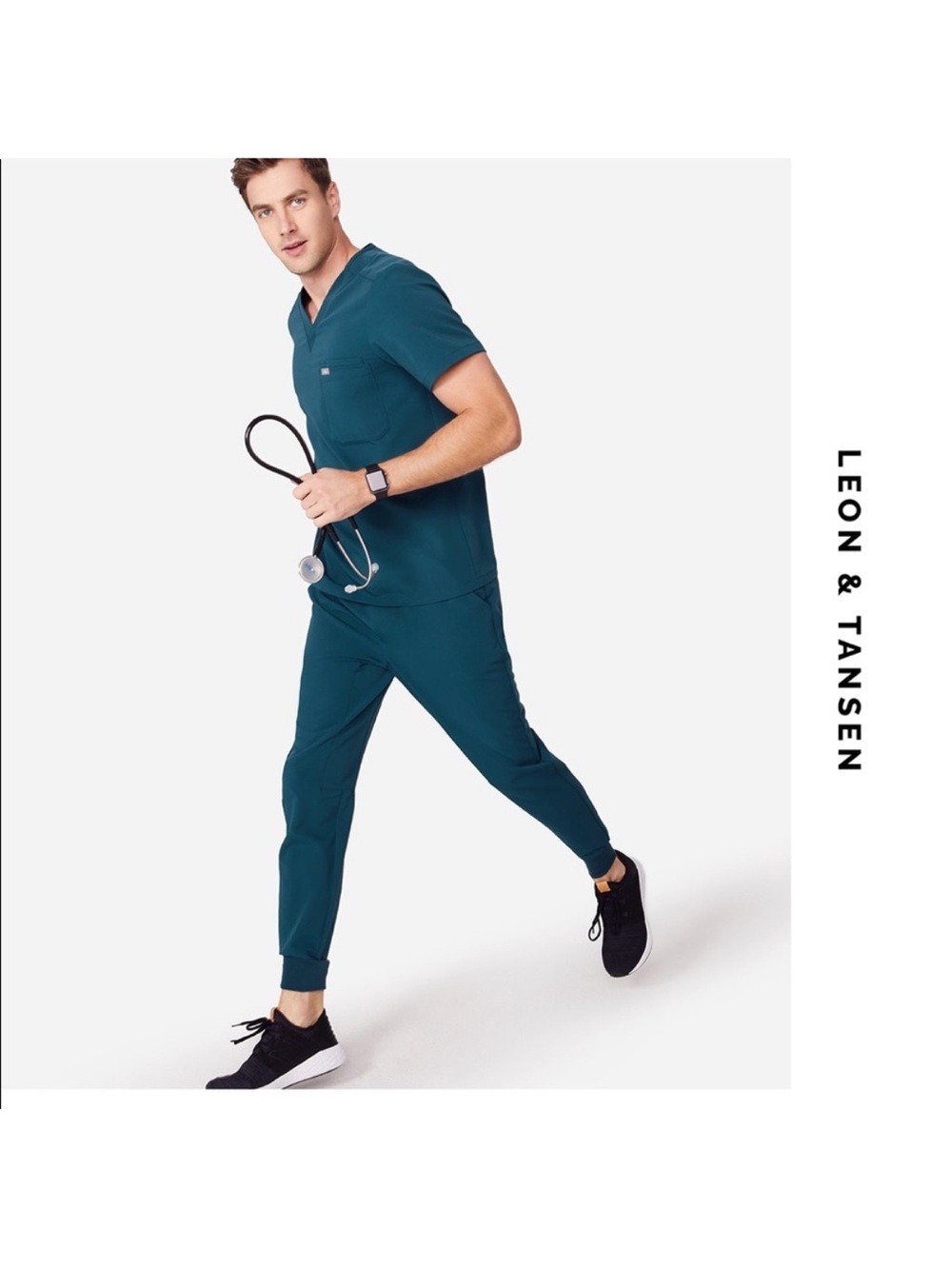 FIGS Men’s Scrub Set Carribbean Blue Leon Tansen M/L
